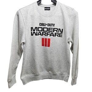 Call of Duty Modern Warfare III Sweatshirt Mens M Grey Good Graphic Gaming MW3